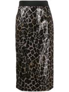 Antonio Marras Sequined Pencil Skirt - Neutrals