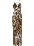 Rockins Leopard-print Maxi-dress - Brown