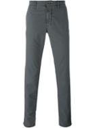 Incotex Chino Trousers, Men's, Size: 35, Grey, Cotton/polyester/spandex/elastane