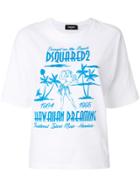 Dsquared2 Hawaiian Dreaming Print T-shirt - White