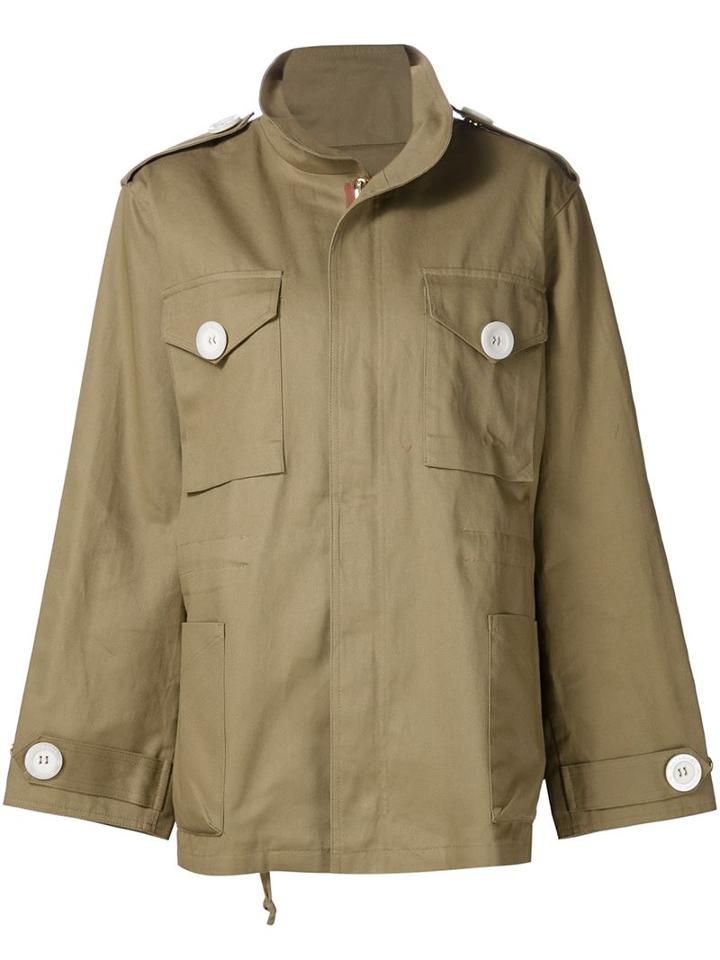 Natasha Zinko Ruffled Utilitarian-style Jacket