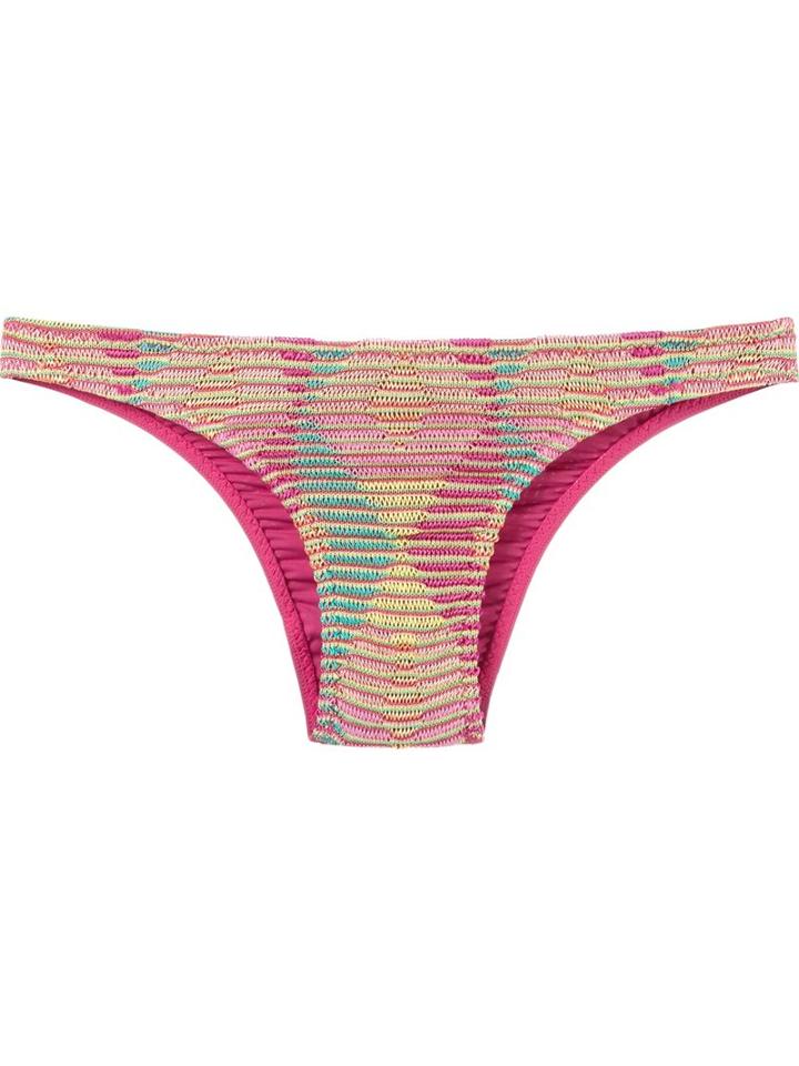 Cecilia Prado Knit Bikini Bottom, Women's, Size: P, Pink/purple, Viscose/acrylic