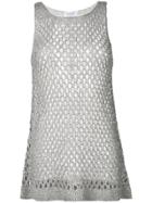 Snobby Sheep Oversized Knitted Vest - Grey