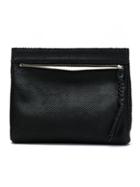 Mara Mac Leather Clutch - Black