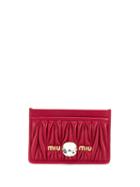 Miu Miu Matellasé Card Holder - Red