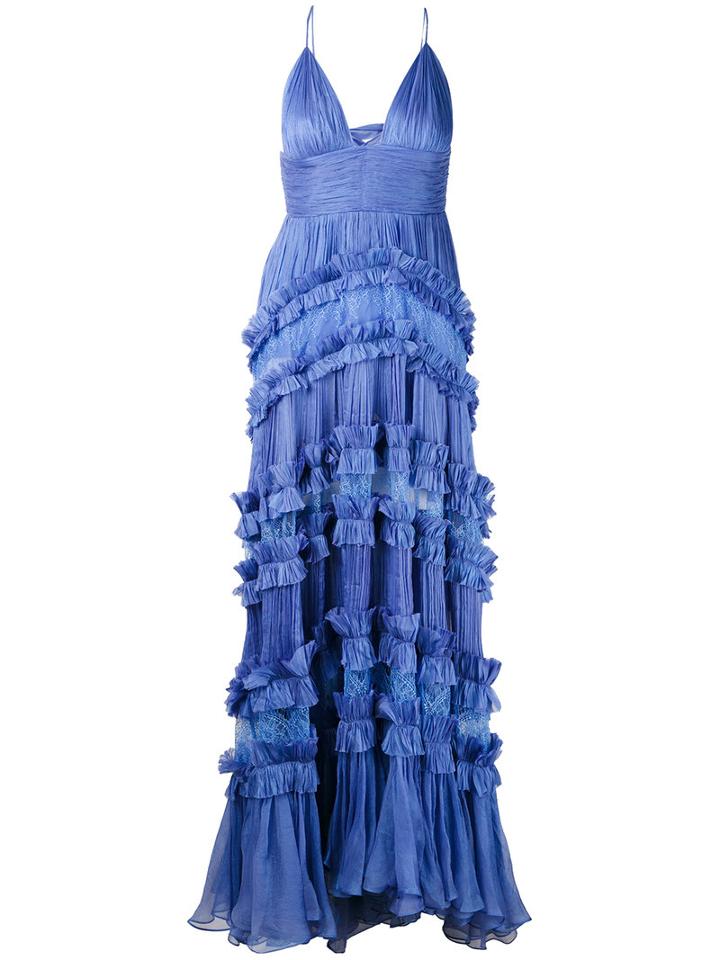 Maria Lucia Hohan - Chantilly Lace Dress - Women - Silk/nylon/spandex/elastane - 38, Pink/purple, Silk/nylon/spandex/elastane