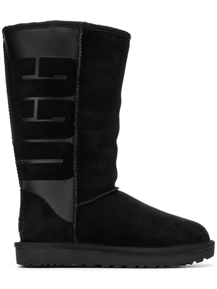 Ugg Australia Logo Slip-on Boots - Black