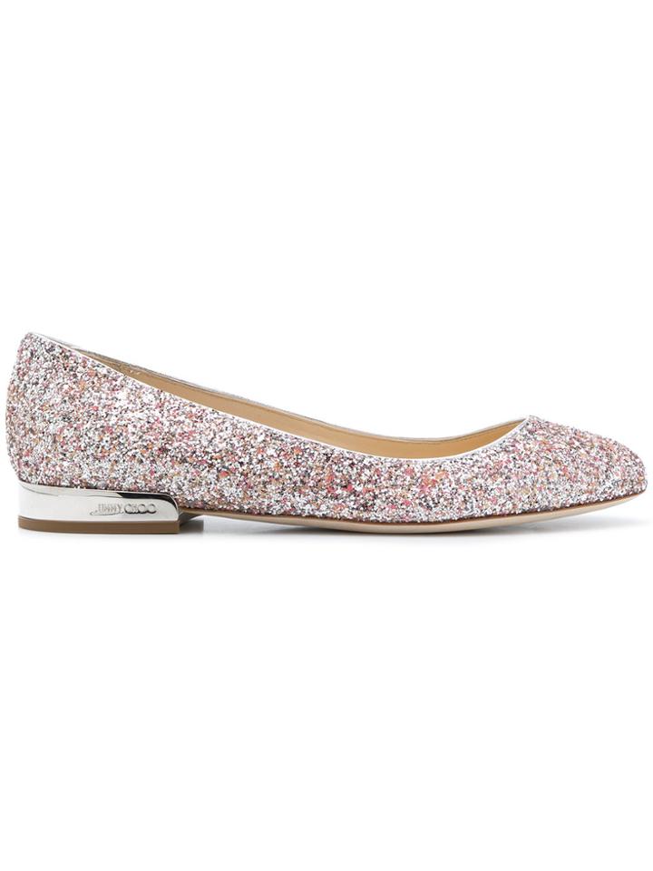Jimmy Choo Jessie Ballerinas - Metallic
