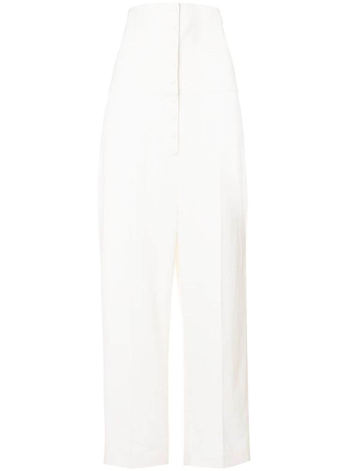 Ports 1961 High-waist Tailored Trousers - White