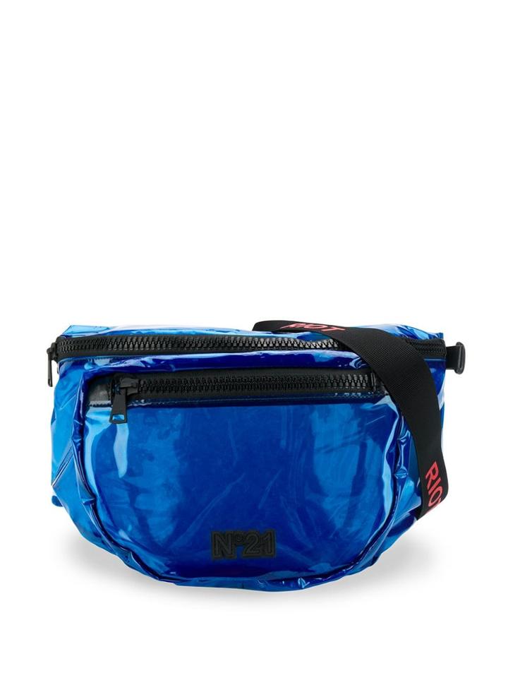 Nº21 Zipped Belt Bag - Blue