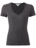 James Perse V-neck T-shirt, Women's, Size: Ii, Green, Cotton