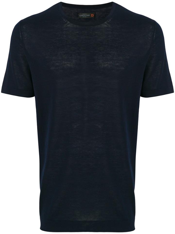 Corneliani Knitted T-shirt - Blue