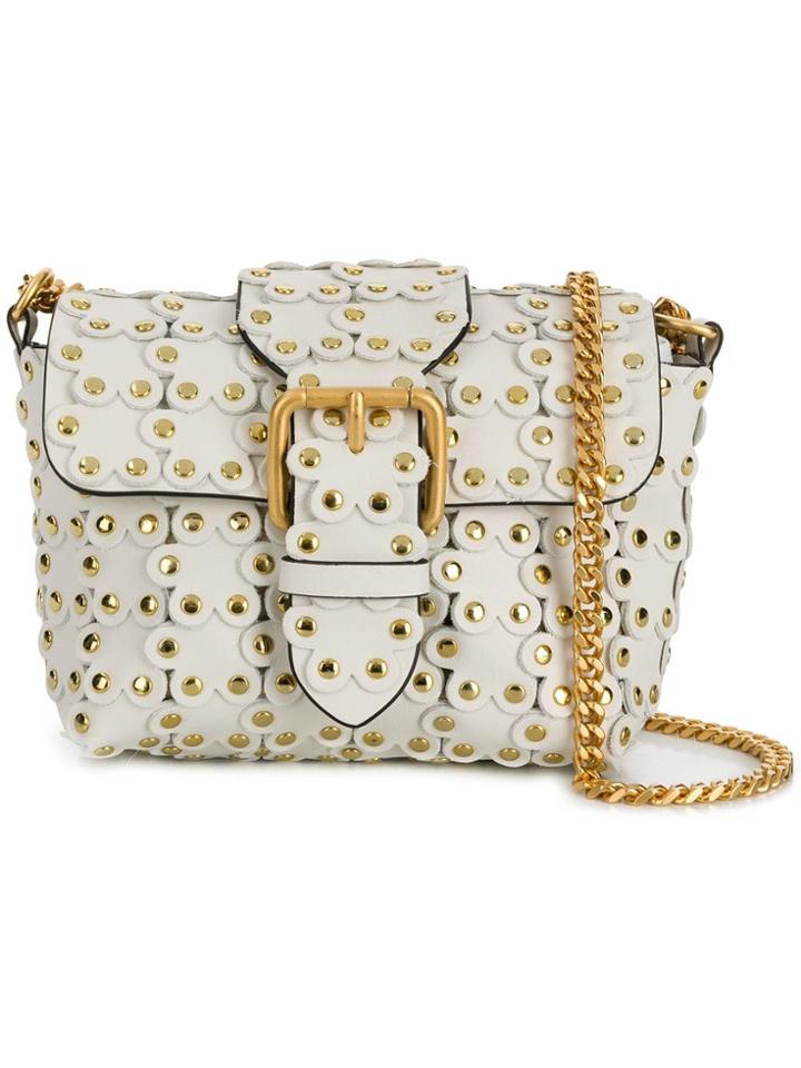 Red Valentino Red(v) Puzzle Xs Crossbody Bag - White