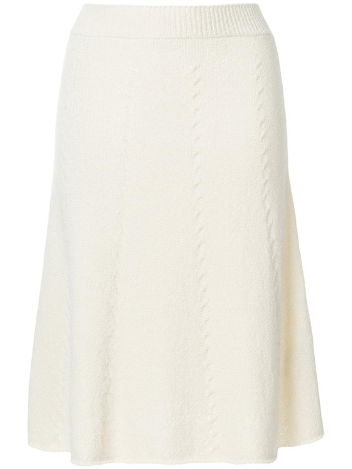 Pringle Of Scotland A-line Knitted Skirt - Nude & Neutrals