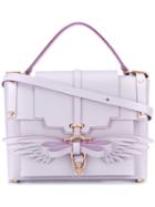 Niels Peeraer - Wings Motif Tote - Women - Calf Leather - One Size, Pink/purple, Calf Leather