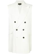 Ann Demeulemeester Double-breasted Waistcoat - White