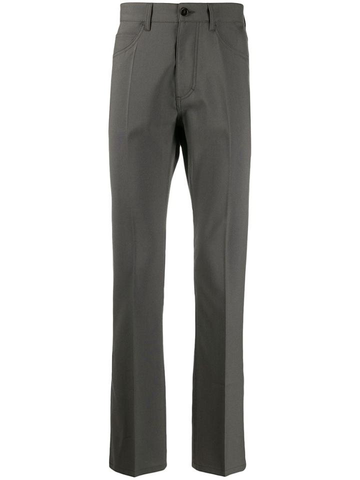Marni High Waisted Straight Leg Trousers - Grey