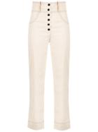 Lilly Sarti Stitching Detail Pants - Nude & Neutrals