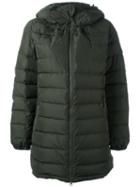 Aspesi Hooded Zipped Jacket, Women's, Size: 2, Green, Polyester/polyamide/feather Down