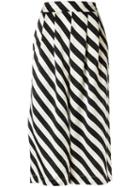 Adriana Degreas Striped Culottes, Women's, Size: Pp, Black, Silk