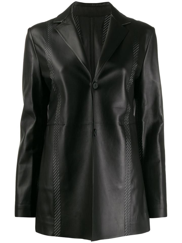 1017 Alyx 9sm Fitted Leather Blazer - Black