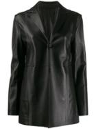 1017 Alyx 9sm Fitted Leather Blazer - Black