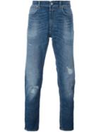 Closed Stonewashed Skinny Jeans, Men's, Size: 33, Blue, Cotton/spandex/elastane/polyester