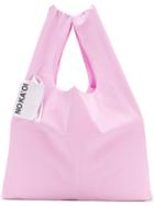 No Ka' Oi Logo Tag Tote Bag - Pink & Purple