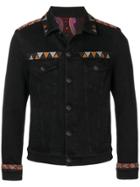 Etro Embroidered Denim Jacket - Black