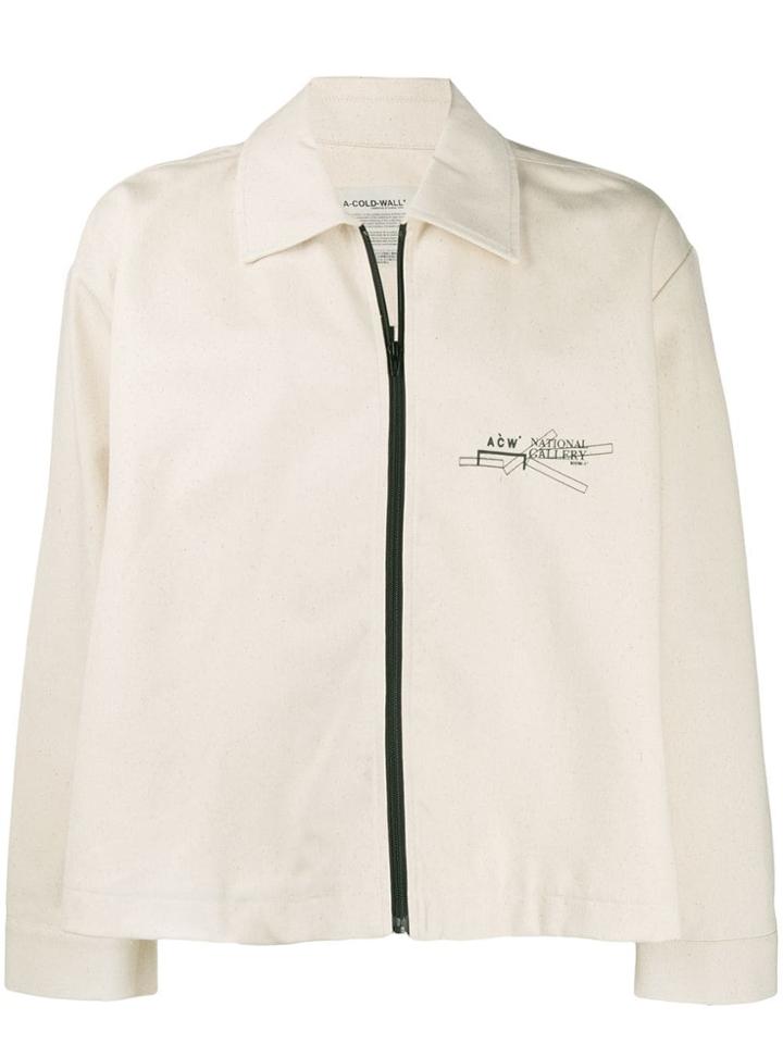 A-cold-wall* National Gallery Canvas Jacket - Neutrals