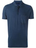 Lanvin Front Pocket Polo Shirt, Men's, Size: Xl, Blue, Cotton/cashmere