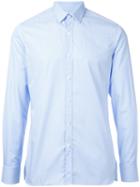 Lanvin Plain Shirt, Men's, Size: 40, Blue, Cotton