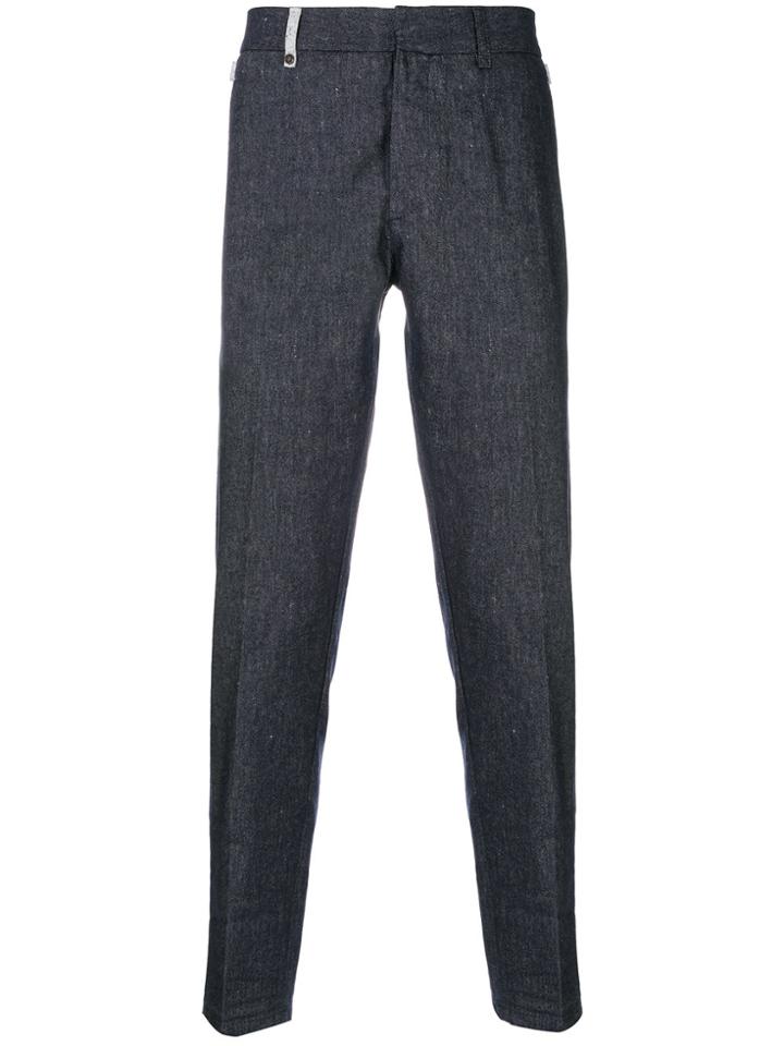 Al Duca D'aosta 1902 Textured Trousers - Blue