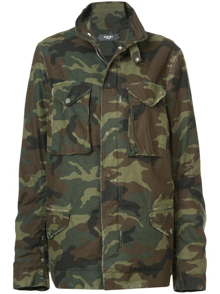 Amiri Military Camo Jacket - Green