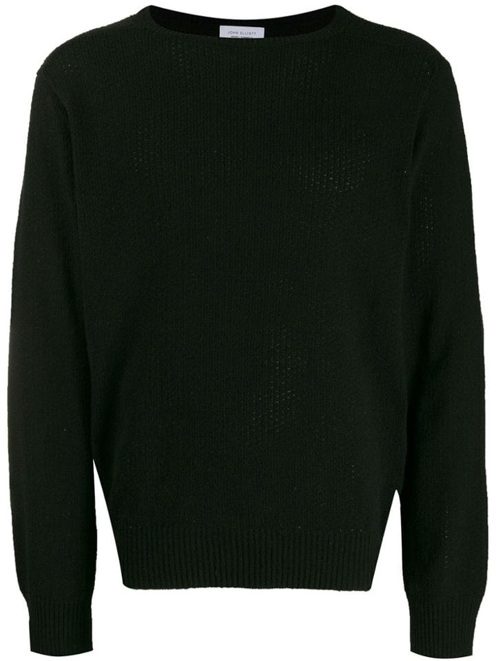 John Elliott Crew Neck Jumper - Black