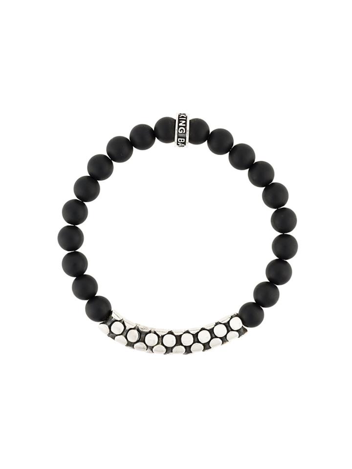 King Baby Snake Link Bracelet - Black