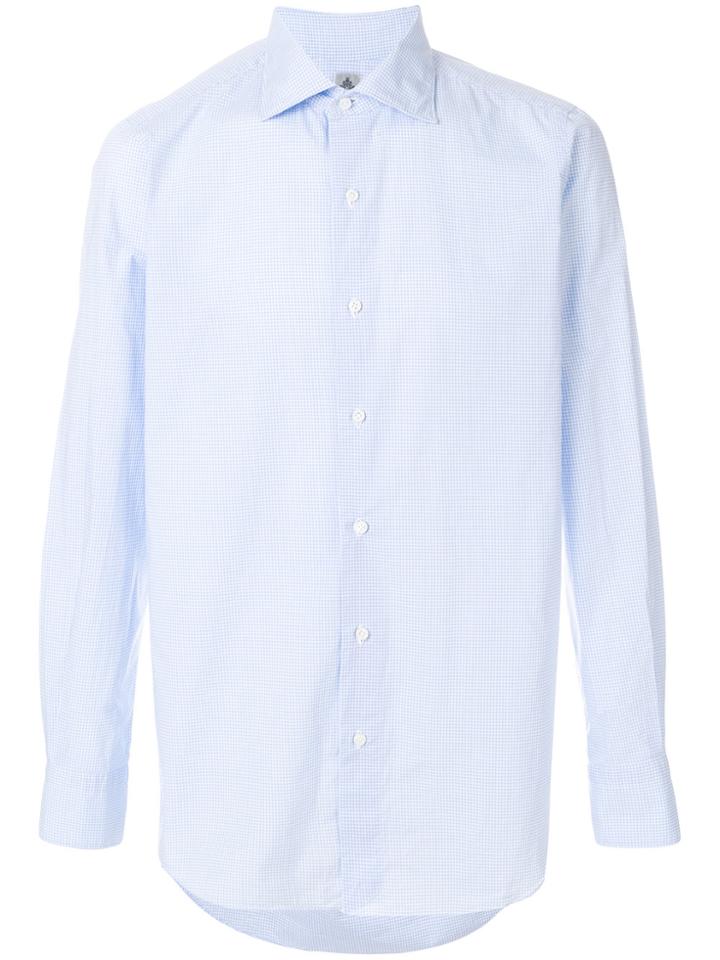 Finamore 1925 Napoli Checked Shirt - White