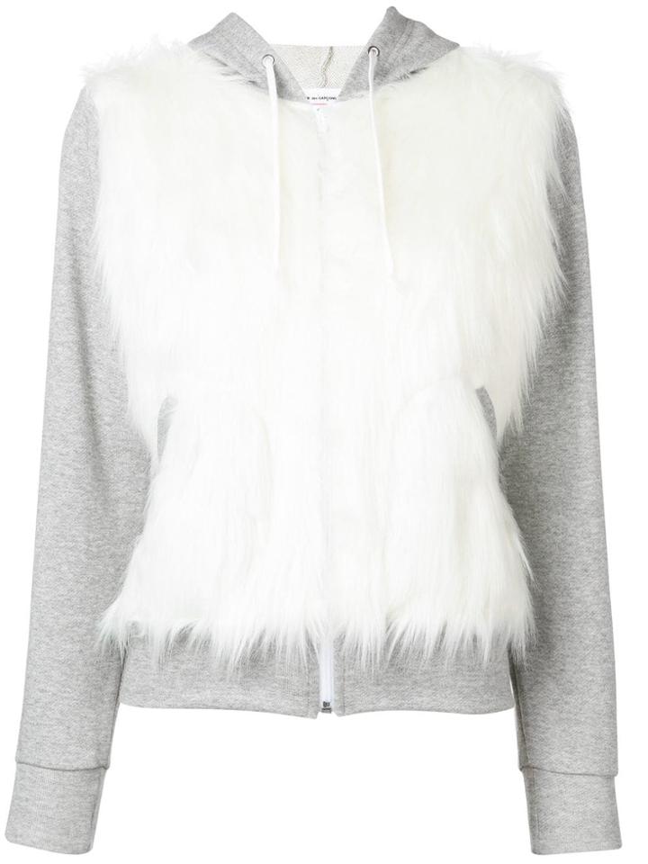 Comme Des Garçons Girl Faux Fur Hoodie - Grey