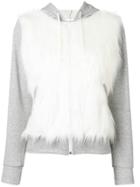 Comme Des Garçons Girl Faux Fur Hoodie - Grey