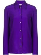 Victoria Victoria Beckham Long-sleeve Fitted Shirt - Purple