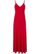 Norma Kamali Long Slip Dress - Red