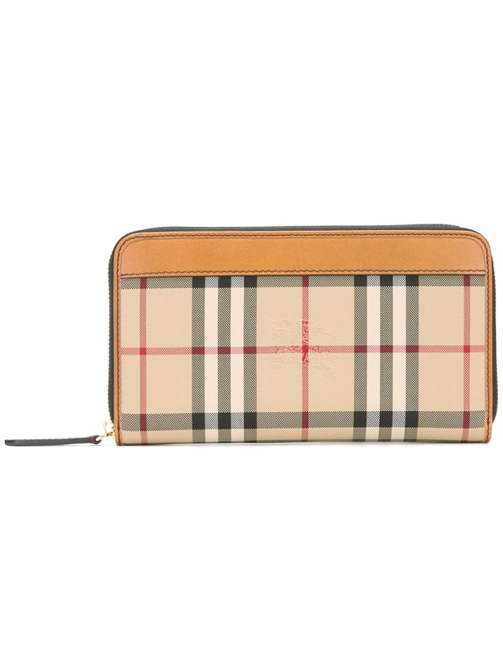 Burberry Zip Around Wallet - Nude & Neutrals