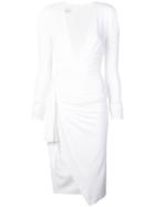 Alexandre Vauthier Side Knot Gathered Dress - White