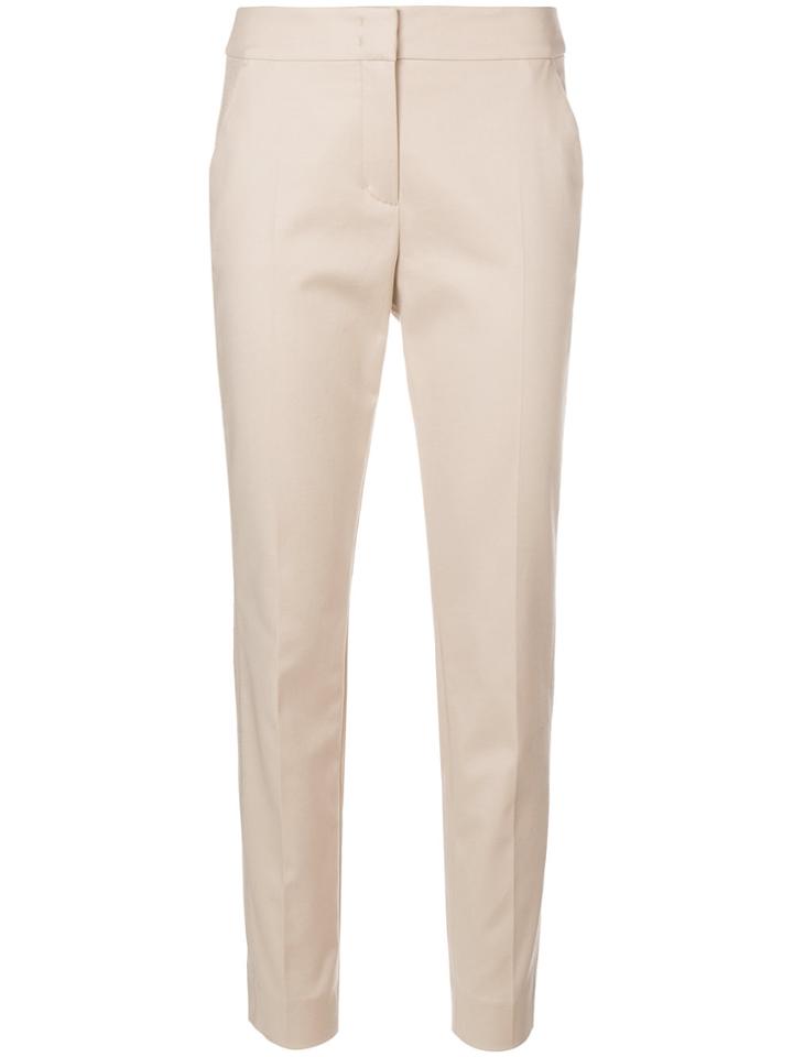 Dorothee Schumacher High Waisted Straight Leg Trousers - Nude &
