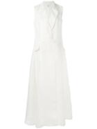 Sleeveless Tuxedo Gown - Women - Silk - 38, Nude/neutrals, Silk, Maison Rabih Kayrouz