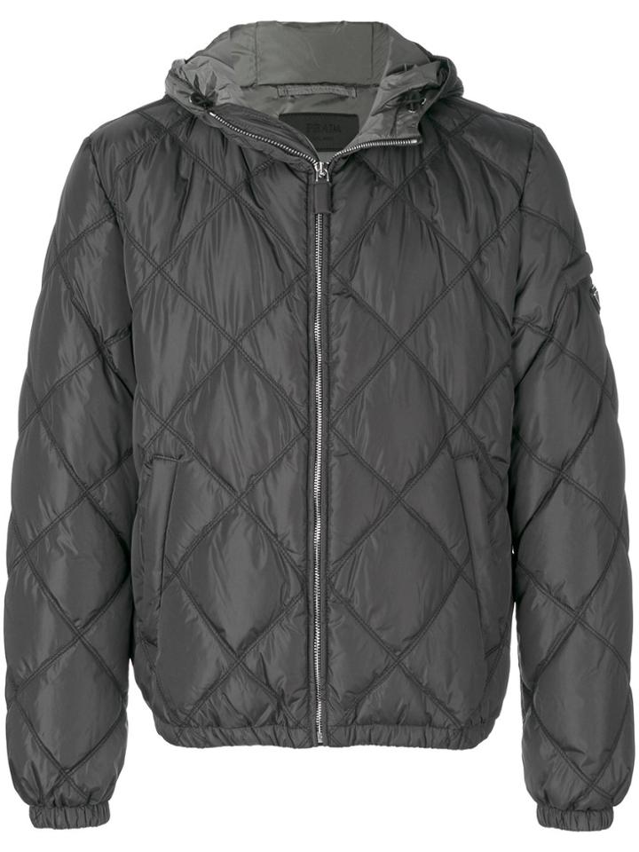 Prada Quilted Down Jacket - Black