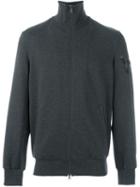 Y-3 Zipped Sweatshirt, Men's, Size: Medium, Grey, Cotton/polyester
