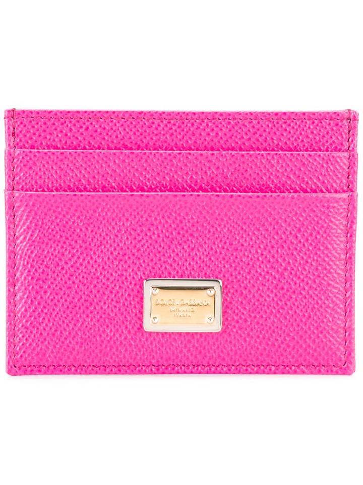 Dolce & Gabbana Dauphine Leather Carholder, Women's, Pink/purple, Calf Leather