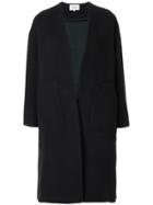 Enföld Single-breasted Oversized Coat - Black