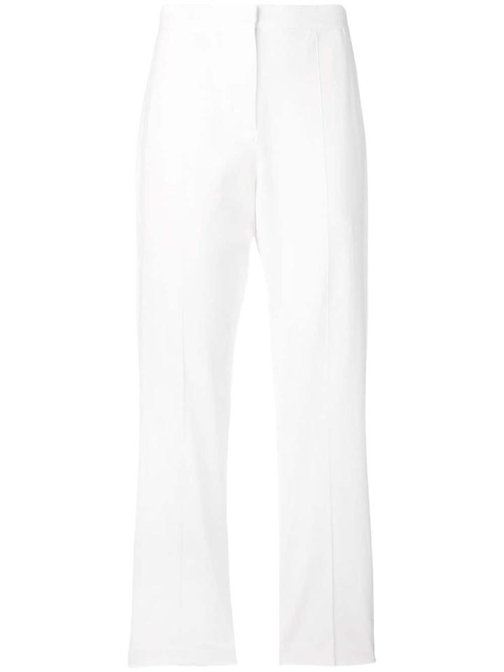 Maison Rabih Kayrouz Creased Straight Trousers - White